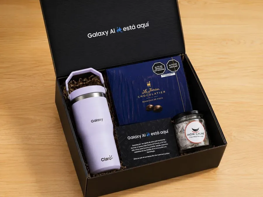 Box de regalo Samsung Galaxy con tumbler ALMMA